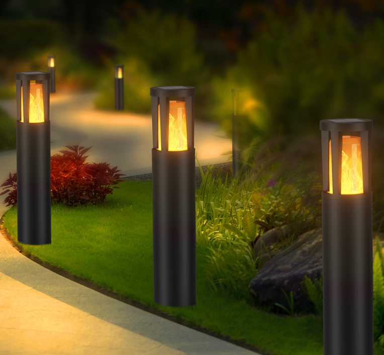 Nové produkty, Outdoor Waterproof Hollow Out Garden Flame Light